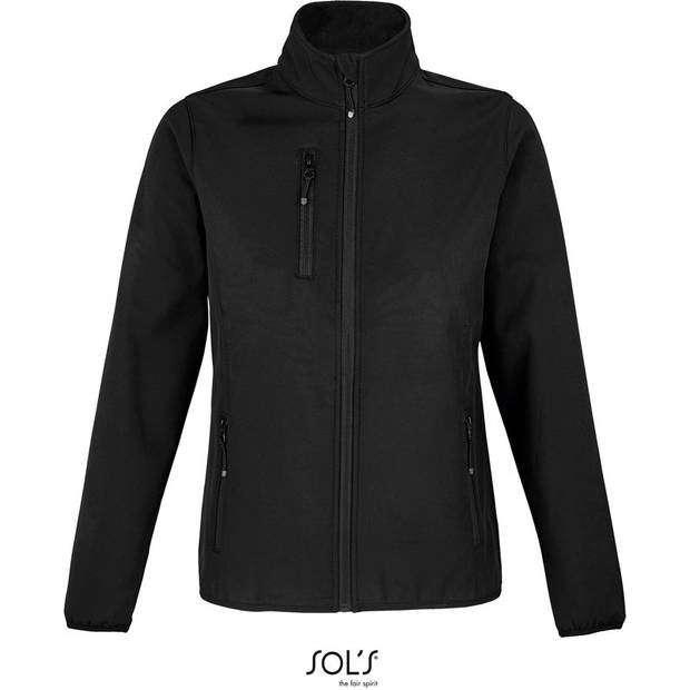 SOL'S | Falcon Women, Dámská 3-vrst. softshell. bunda, černá, S SOL'S | Falcon Women, Dámská 3-vrst. softshell. bunda, černá, S