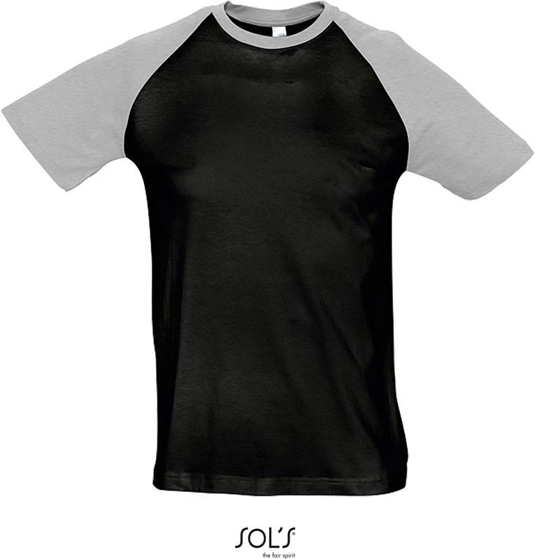 černá - šedá melange