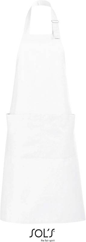 SOL'S | Gala, Zástěra s laclem, bílá