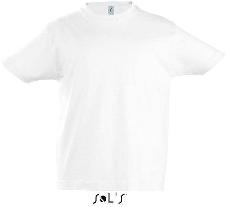 SOL'S | Imperial Kids, Dětské tričko z těžké bavlny, bílá, 2 Y