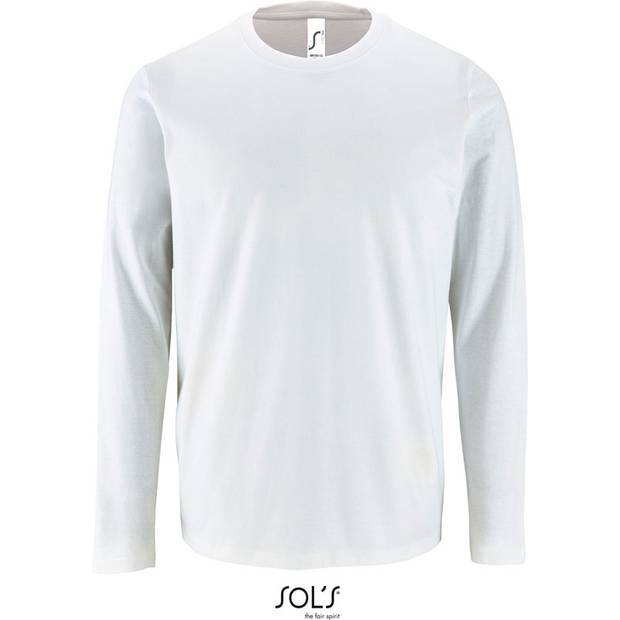 SOL'S | Imperial LSL Men, Pánske tričko s dl. rukávom, biela, S SOL'S | Imperial LSL Men, Pánske tričko s dl. rukávom, biela, S