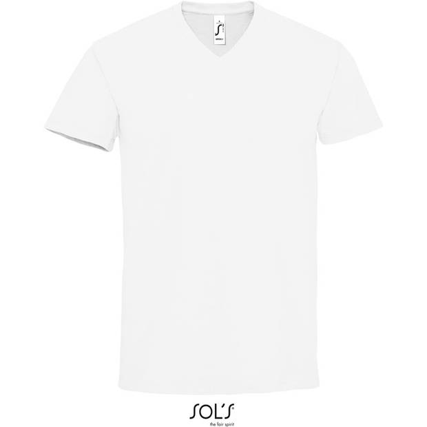 SOL'S | Imperial V Men, Pánske tričko s výstrihom do V, biela, S SOL'S | Imperial V Men, Pánske tričko s výstrihom do V, biela, S