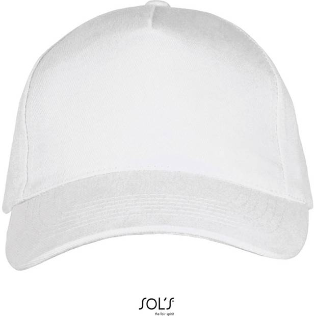 SOL'S | Long Beach, 5 panelová sandwich kšiltovka, bílá SOL'S | Long Beach, 5 panelová sandwich kšiltovka, bílá