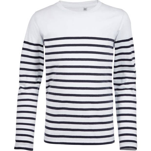 SOL'S | Matelot LSL Kids, Detské tričko s dl. rukávom, biela - modrá n., 4 Y SOL'S | Matelot LSL Kids, Detské tričko s dl. rukávom, biela - modrá n., 4 Y