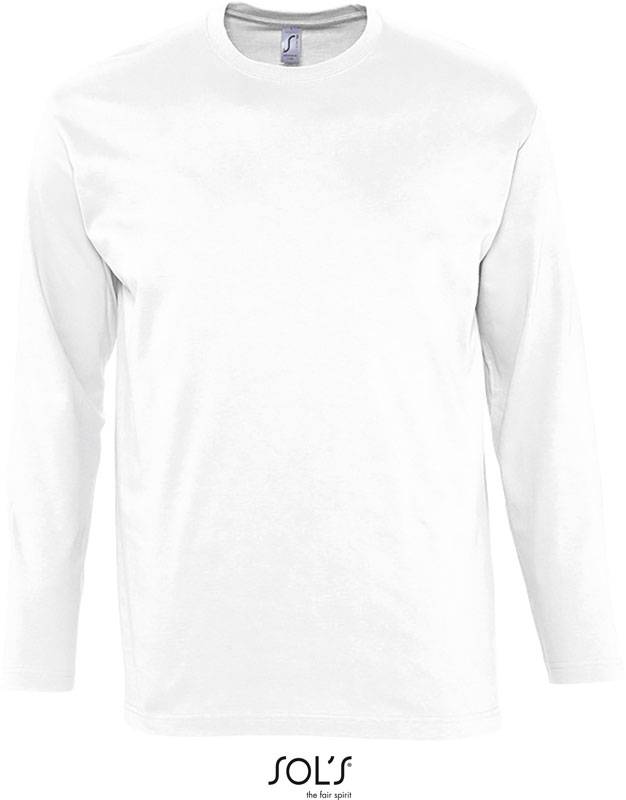 SOL'S | Monarch, Tričko s dl. rukávem, bílá, S