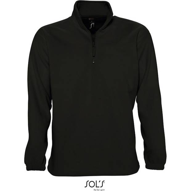 SOL'S | Ness, Fleecová mikina s 1/2 zipem, černá, S SOL'S | Ness, Fleecová mikina s 1/2 zipem, černá, S