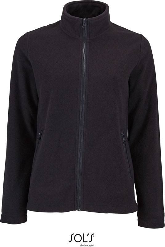 SOL'S | Norman Women, Dámská fleecová bunda, černá, XL