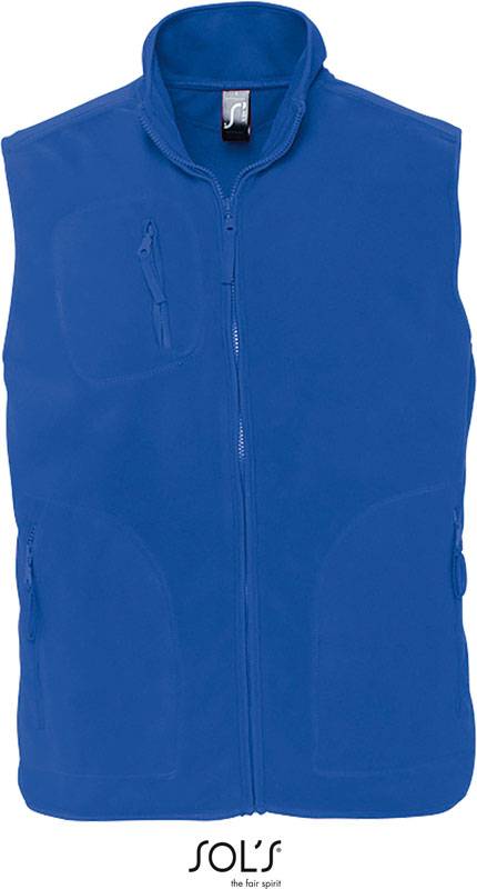 SOL'S | Norway, Fleecová vesta, modrá royal, XXL