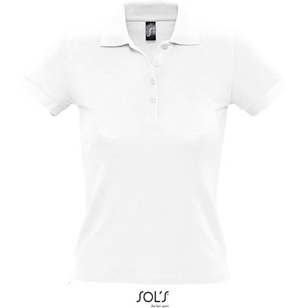 SOL'S | People, Dámské piqué polo, bílá, S SOL'S | People, Dámské piqué polo, bílá, S