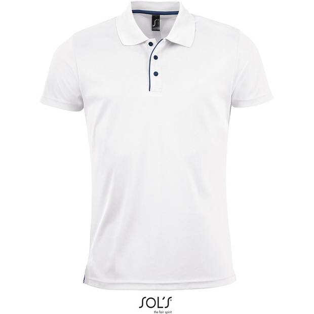 SOL'S | Performer Men, Pánské piqué sport. polo, bílá, S SOL'S | Performer Men, Pánské piqué sport. polo, bílá, S