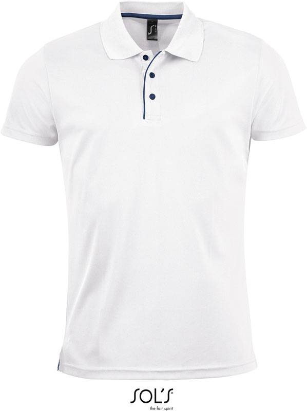 SOL'S | Performer Men, Pánské piqué sport. polo, bílá, XL