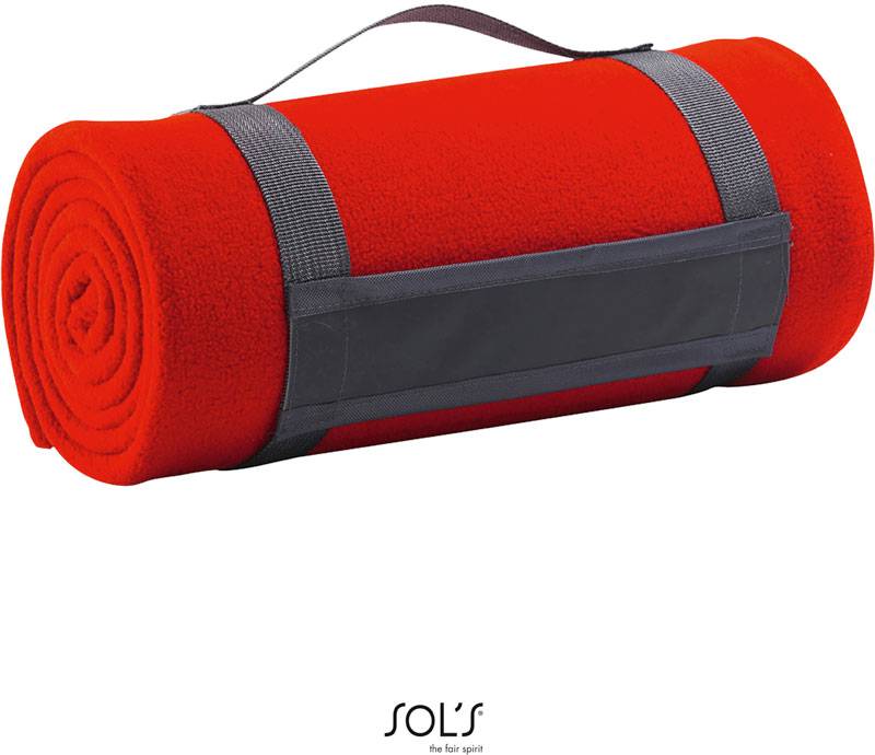 SOL'S | Plaid, Fleecová deka, červená