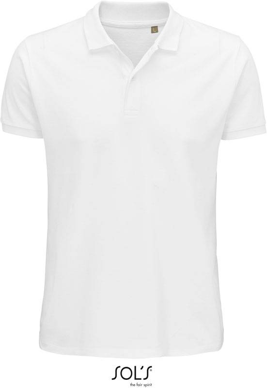 SOL'S | Planet Men, Pánské piqué polo z bio bavlny, bílá, M