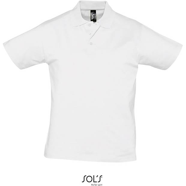 SOL'S | Prescott Men, Pánske polo, biela, S SOL'S | Prescott Men, Pánske polo, biela, S