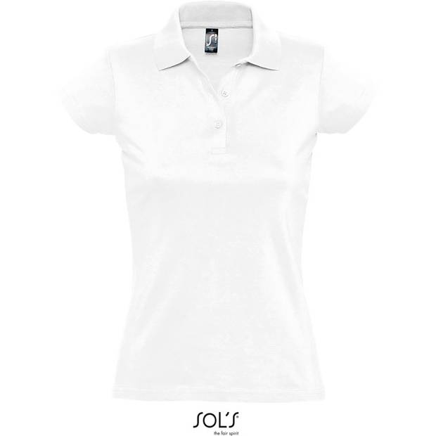 SOL'S | Prescott Women, Dámske polo, biela, S SOL'S | Prescott Women, Dámske polo, biela, S