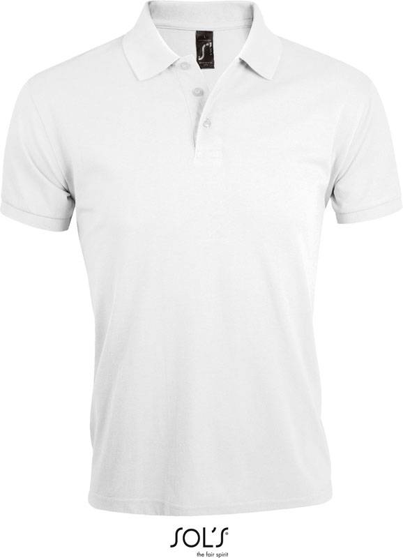 SOL'S | Prime Men, Pánské piqué polo z těžké bavlny, bílá, S