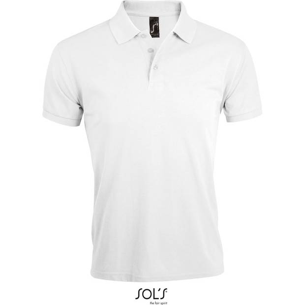 SOL'S | Prime Men, Pánske polo, biela, S SOL'S | Prime Men, Pánske polo, biela, S
