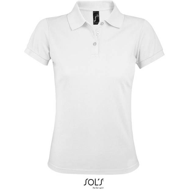 SOL'S | Prime Women, Dámské piqué polo z těžké bavlny, bílá, S SOL'S | Prime Women, Dámské piqué polo z těžké bavlny, bílá, S