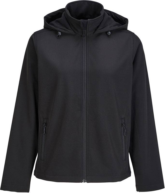 SOL'S|Race Hooded Women, Dámska 2vrstv.softshell bunda s kapuc., čierna, S