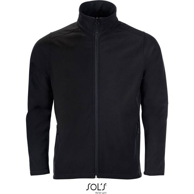 SOL'S | Race Men, Pánská 2-vrst. softshell. bunda, černá, S SOL'S | Race Men, Pánská 2-vrst. softshell. bunda, černá, S