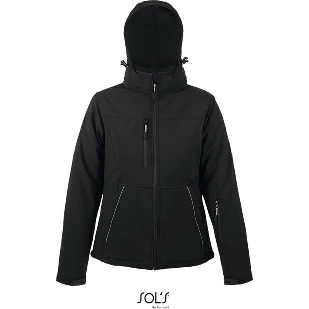 SOL'S | Rock Women, Dámská zimní softshell. bunda, černá, S SOL'S | Rock Women, Dámská zimní softshell. bunda, černá, S