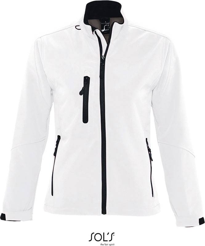 SOL'S | Roxy, Dámská 3-vrst. softshell. bunda, bílá, L