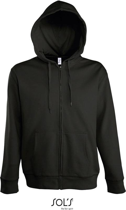 SOL'S | Seven Men, Pánska mikina s kapuc., čierna, S