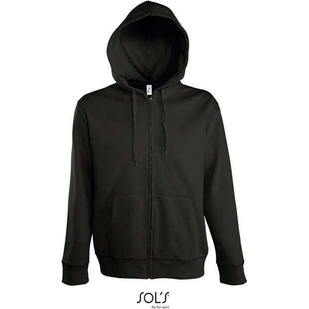 SOL'S | Seven Men, Pánská mikina s podšitou kapucí, černá, S SOL'S | Seven Men, Pánská mikina s podšitou kapucí, černá, S