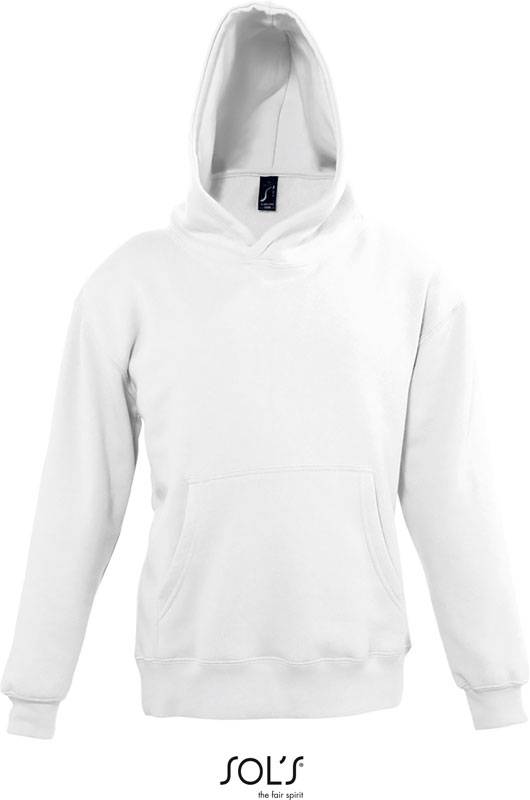 SOL'S | Slam Kids, Detská mikina s kapuc., biela, 8 Y