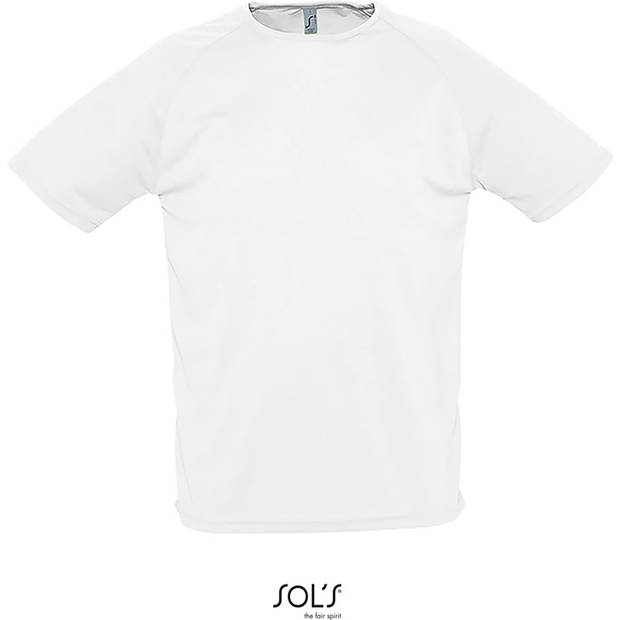 SOL'S | Sporty, Pánske šport. tričko, biela, XS SOL'S | Sporty, Pánske šport. tričko, biela, XS