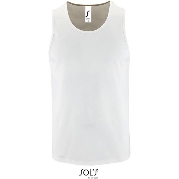 SOL'S | Sporty TT Men, Pánske šport. tielko, biela, S SOL'S | Sporty TT Men, Pánske šport. tielko, biela, S