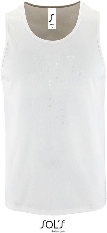 SOL'S | Sporty TT Men, Pánské sport. tílko, bílá, XL