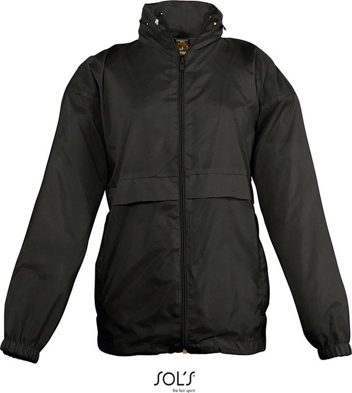 SOL'S | Surf Kids, Detská vetrovka, čierna, 5-6