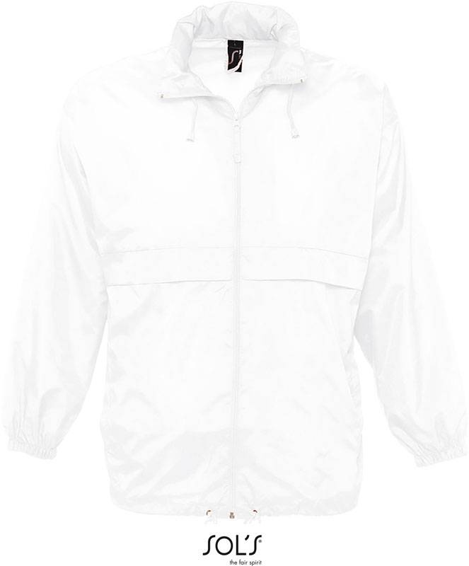 SOL'S | Surf, Unisex vetrovka, biela, S