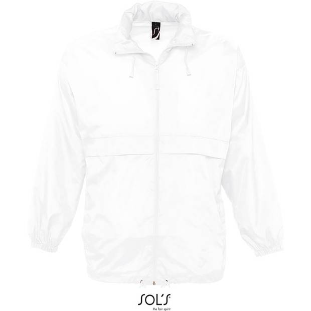 SOL'S | Surf, Unisex větrovka, bílá, S SOL'S | Surf, Unisex větrovka, bílá, S