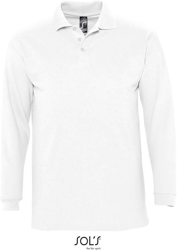 SOL'S | Winter II, Piqué polo s dl. rukávem, bílá, XXL