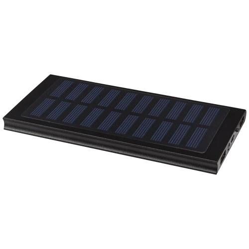Solárna powerbanka 8000 mAh, čierna