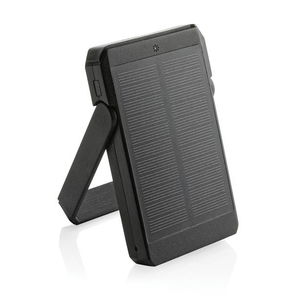 Solární bezdrátov. powerbanka Skywave 5000mAh 10W z RCS RPET, černá Solární bezdrátov. powerbanka Skywave 5000mAh 10W z RCS RPET, černá