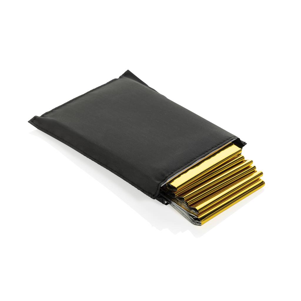 Solra núdzová fólia v puzdre z rec. RPET (RCS), čierna