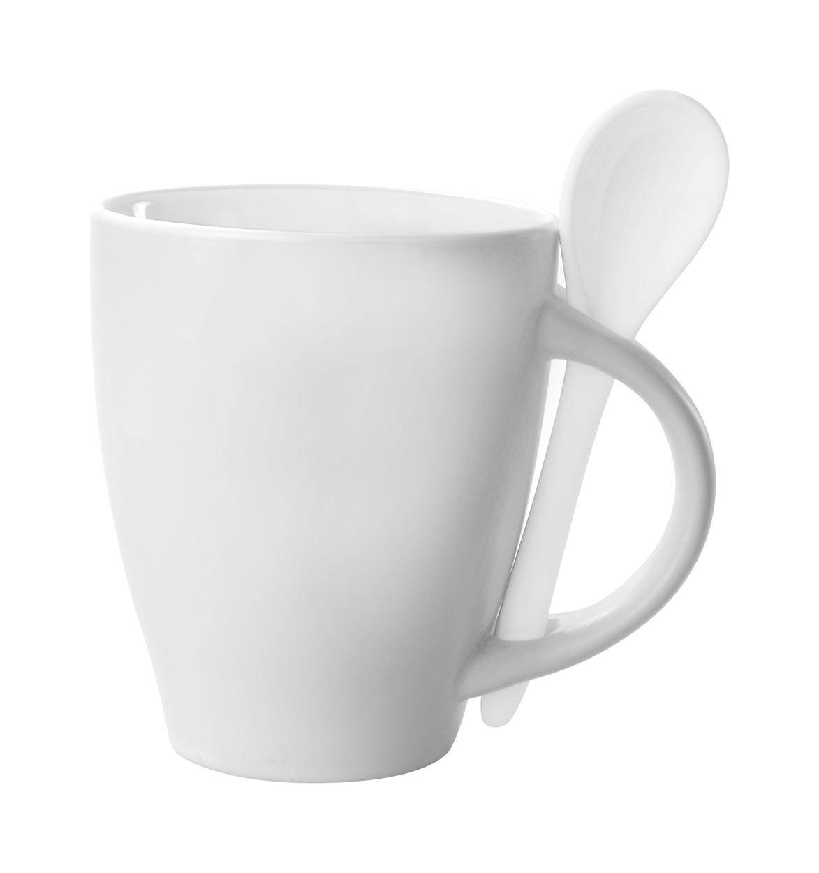 Spoon hrnček se lyžičkou - 300 ml, biela