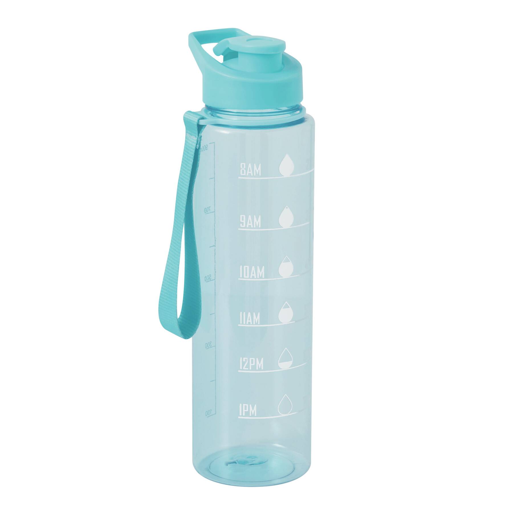 Športová fľaša na vodu AQUA LEVEL, svetlo modrá