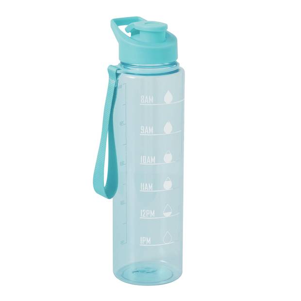 Športová fľaša na vodu AQUA LEVEL, svetlo modrá Športová fľaša na vodu AQUA LEVEL, svetlo modrá
