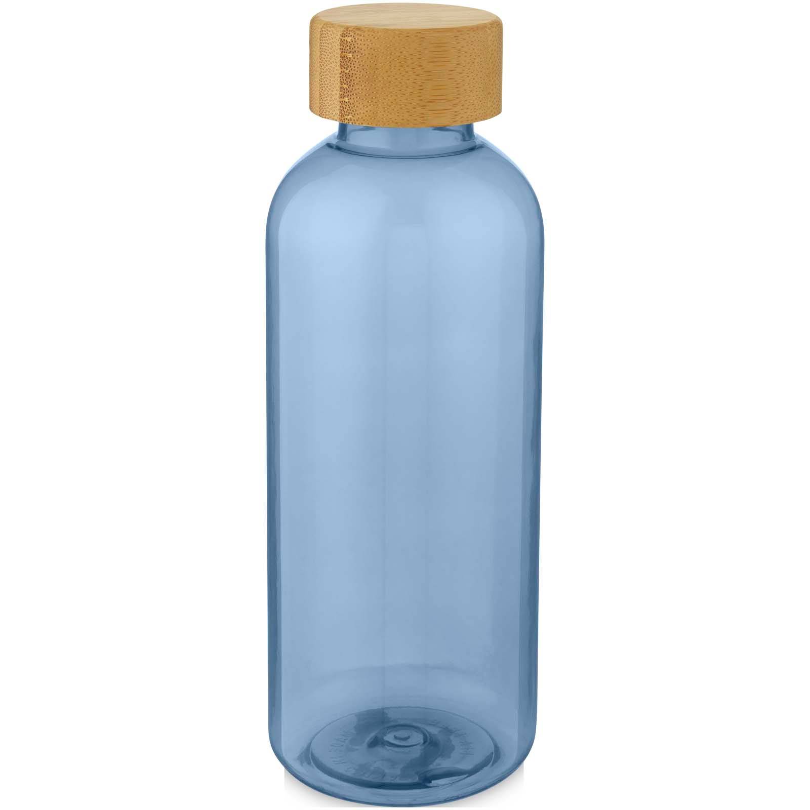 Športová fľaša z recykl. plastu s objemom 650 ml Ziggs, modrá Transparent
