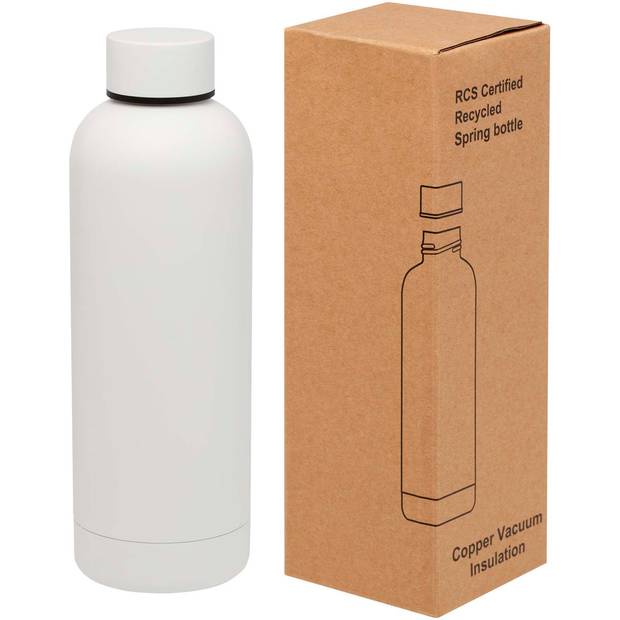 Spring 500ml RCS certifikovaná medená vákuovo izolovaná fľaša, biela Spring 500ml RCS certifikovaná medená vákuovo izolovaná fľaša, biela