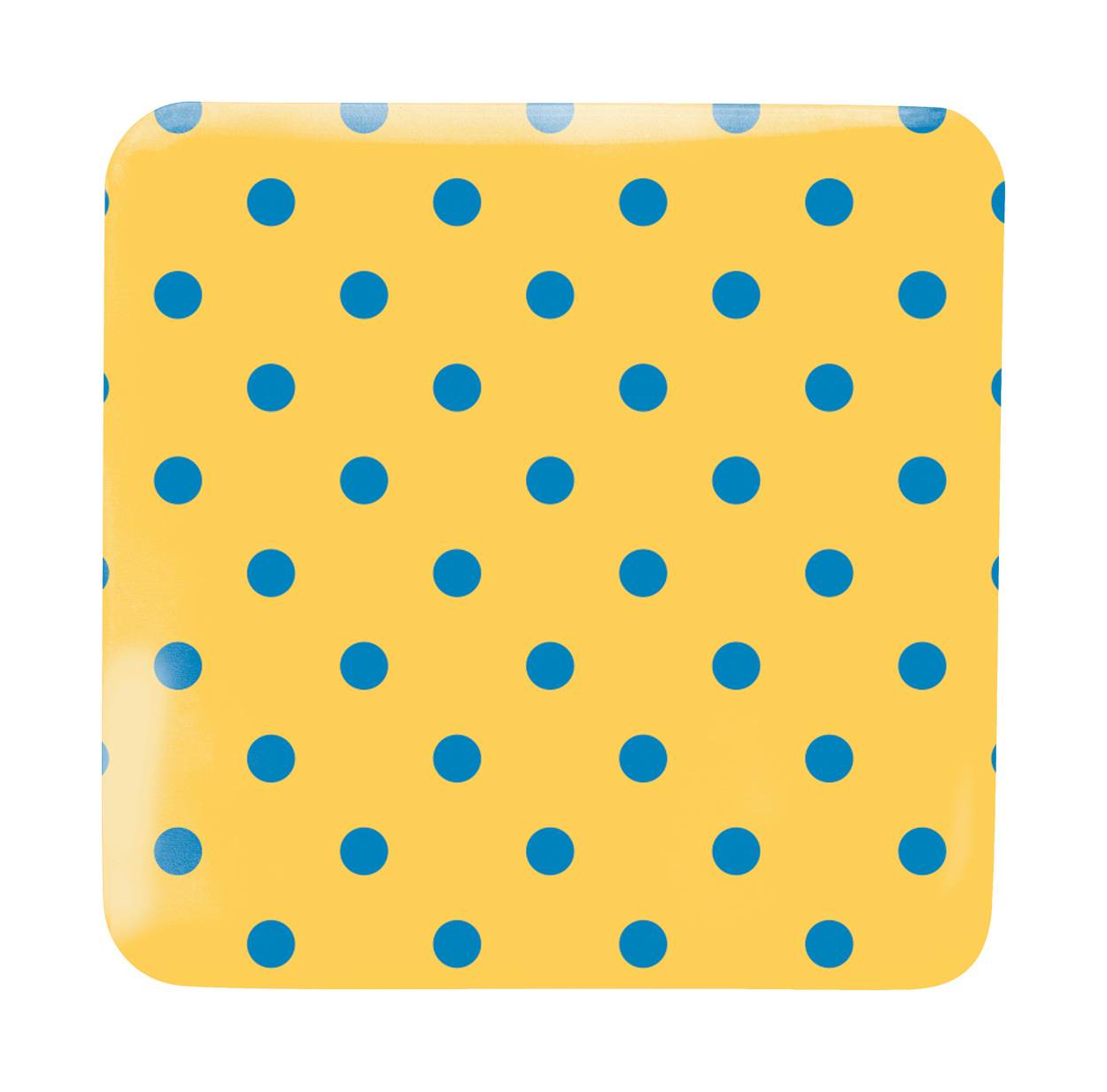 SquareBadge Maxi odznak so špendlíkom, biela