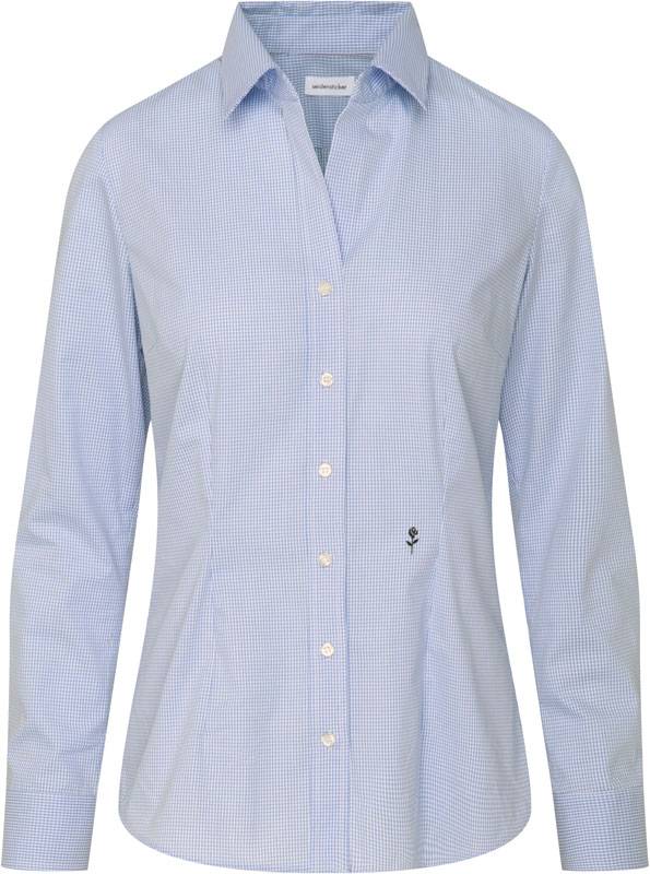 modrá check light - biela