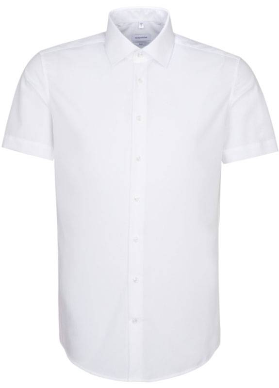 SST | Shirt Slim SSL, Košeľa s kr. rukávom, biela, 37