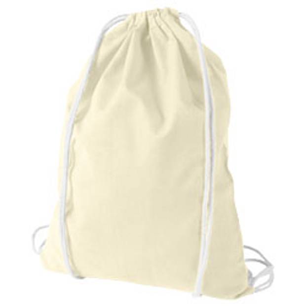 Stahovací batoh, bavlna, přírodní Stahovací batoh, bavlna, přírodní