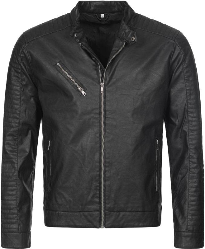 Stedman|Biker Jacket Men, Pánska motorkárska bunda, čierna Opal, S