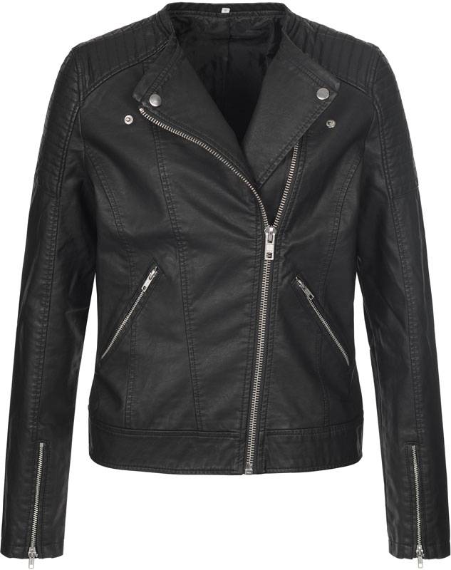 Stedman|Biker Jacket Women, Dámska motorkárska bunda, čierna Opal, S
